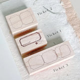 NOVE Jourt'aime 2 Rubber Stamps Ticket 1