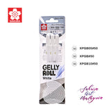 SAKURA GELL ROLL PEN REGULAR WHITE 3'S