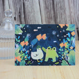 PANDA YOONG Frog & Ducky Golden Fish Postcard