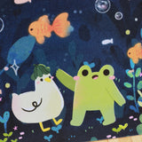 PANDA YOONG Frog & Ducky Golden Fish Postcard