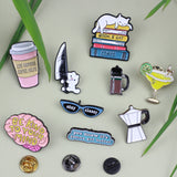 SUPA LUNA Enamel Pin Life Happens Coffee Helps