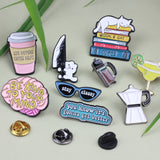 SUPA LUNA Enamel Pin French Press Coffee