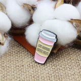 SUPA LUNA Enamel Pin Life Happens Coffee Helps
