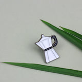 SUPA LUNA Enamel Pin Moka Coffee White