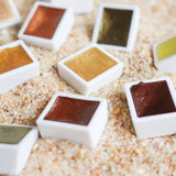 ETCHR Pearlescent Watercolours Golden 12 Half Pan