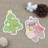 PANDA YOONG Christmas Tree Die-Cut Card