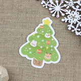 PANDA YOONG Christmas Tree Die-Cut Card