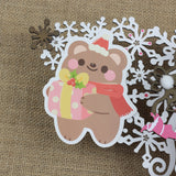 PANDA YOONG Bear with Gift Die-Cut Card