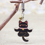 PANDA YOONG Black Cat Keychain
