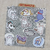 SUPA LUNA Sticker Pack Cat Family 4