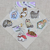 SUPA LUNA Sticker Pack Cat Family 5