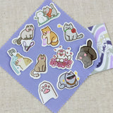 SUPA LUNA Sticker Pack Cat Family 9