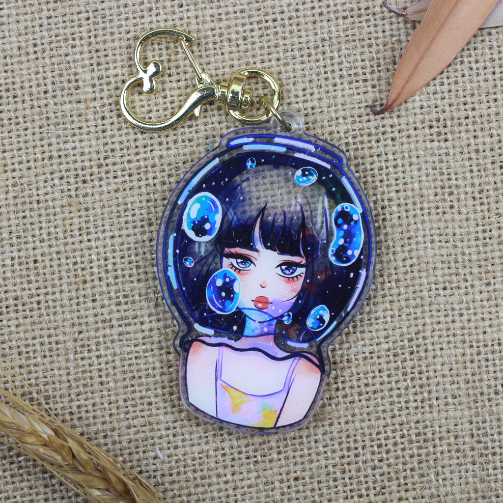 KAZEL LIM Watercolor Shaking Keychain Breath In My Own World – WRITER ...