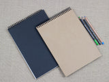 Spiral Sketch Book Hardcover Kraft & Kraft Paper