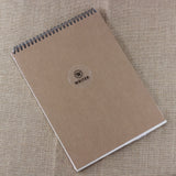 Spiral Sketch Book Hardcover Kraft & Kraft Paper