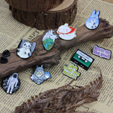 SUPA LUNA Enamel Pin Totoro On Piano