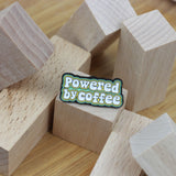 SUPA LUNA Enamel Pin Powered By Coffee