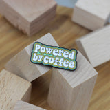 SUPA LUNA Enamel Pin Powered By Coffee