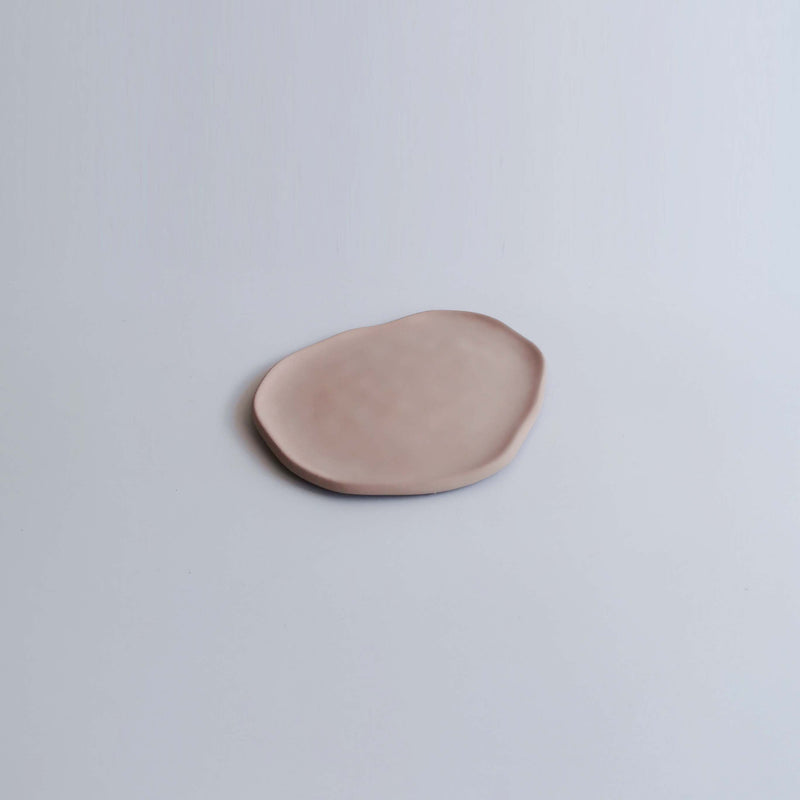 SMALL OBJECT Irregular Trinket Dish Pink Beige