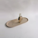SMALL OBJECT Oval Tray Pink Beige [L]