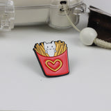 SUPA LUNA Enamel Pin Fries Cat
