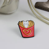 SUPA LUNA Enamel Pin Fries Cat