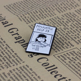SUPA LUNA Enamel Pin Charlie Brown Psychiatric Help