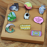 SUPA LUNA Enamel Pin Fight Like A Girl Heart