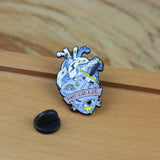 SUPA LUNA Enamel Pin Fight Like A Girl Heart