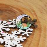 SUPA LUNA Enamel Pin Camping Moon