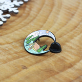 SUPA LUNA Enamel Pin Camping Moon