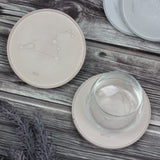 SMALL OBJECT Coaster Leo Pink Beige