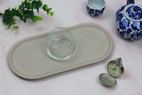 SMALL OBJECT Oval Tray Pink Beige [L]