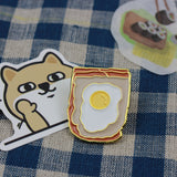 SUPA LUNA Enamel Pin Toastie