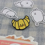 SUPA LUNA Enamel Pin Happy Croissant