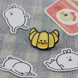 SUPA LUNA Enamel Pin Happy Croissant