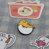 SUPA LUNA Enamel Pin Tired Gudetama