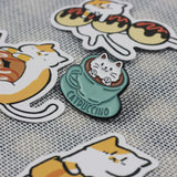 SUPA LUNA Enamel Pin Catpuccino hot