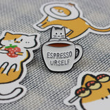 SUPA LUNA Enamel Pin Espresso Yourself