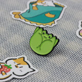 SUPA LUNA Enamel Pin Upside down frog