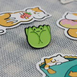 SUPA LUNA Enamel Pin Upside down frog