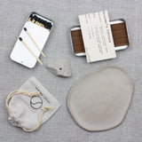 SO Incense Ritual Set Irregular Trinket Dish Beige [Dreamer's Embrace]]