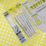 PILOT KIRE-NA Twin Highlighter Pale 5Colours + Ruler Set