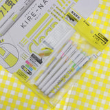PILOT KIRE-NA Twin Highlighter Basic 5Colours + Ruler Set