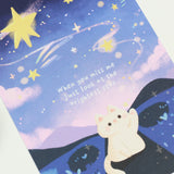PANDA YOONG Brightest Star Cat Postcard