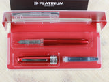 PLATINUM Plaisir Fountain Pen G Pack Red