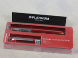 PLATINUM Plaisir Fountain Pen G Pack Red