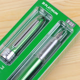 PLATINUM Plaisir Fountain Pen G Pack Green