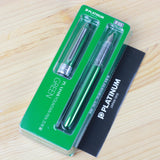 PLATINUM Plaisir Fountain Pen G Pack Green