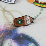 SUPA LUNA Enamel Pin Catpuccino with Cream
